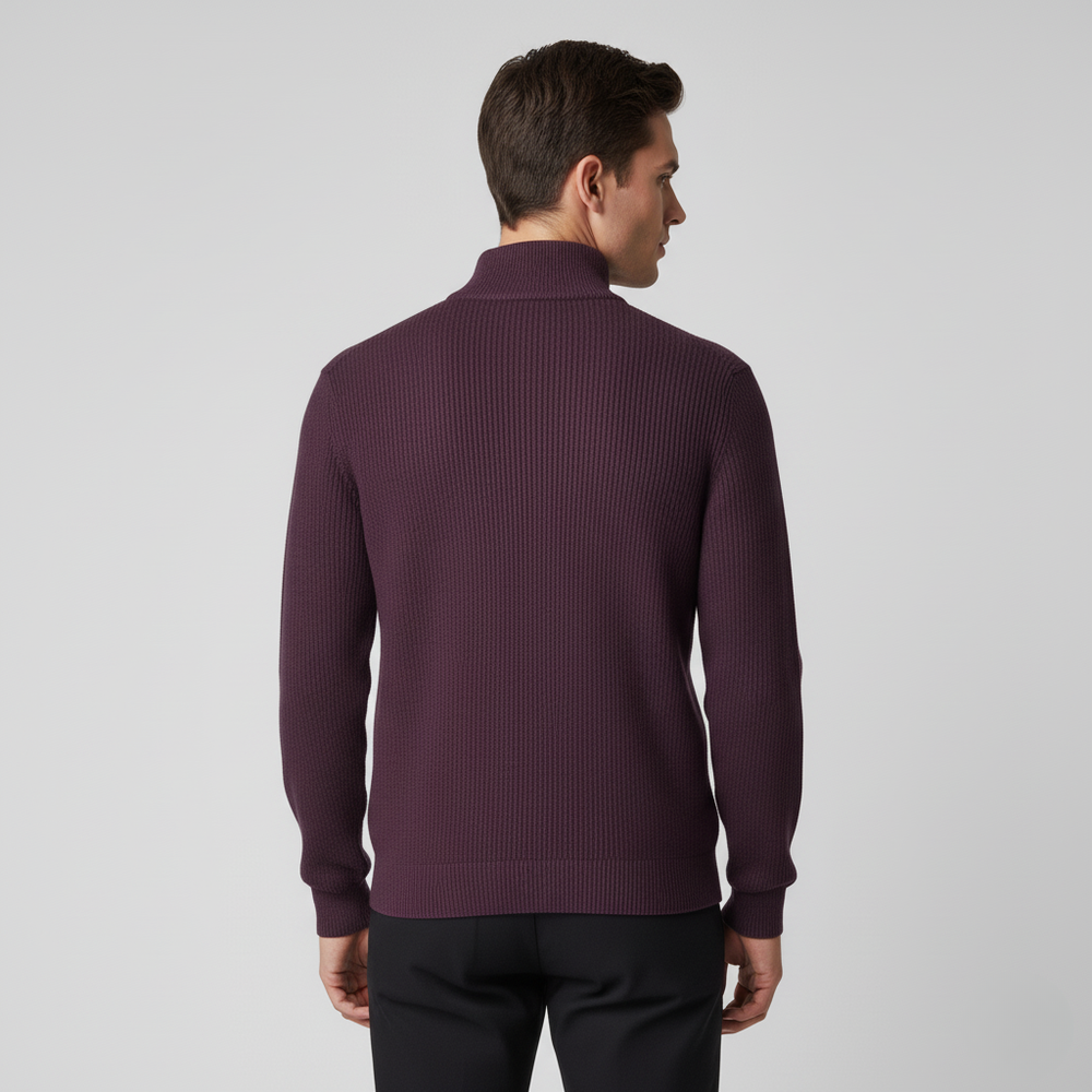 Men’s Half-Zip Knitted Sweater