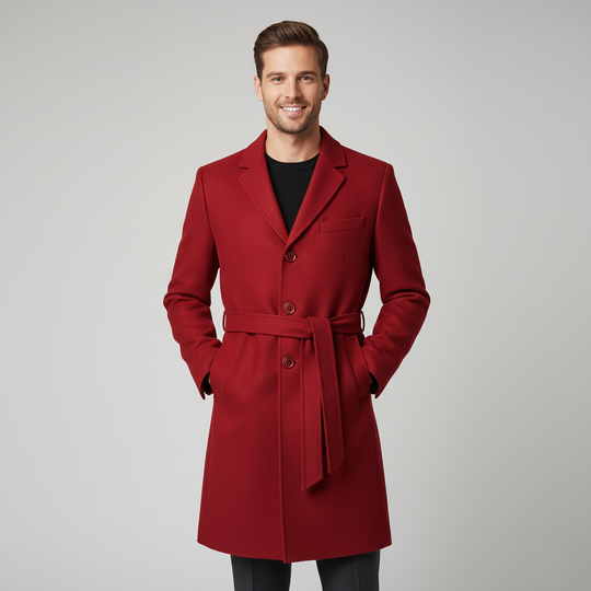 Men’s Longline Button-Up Coat