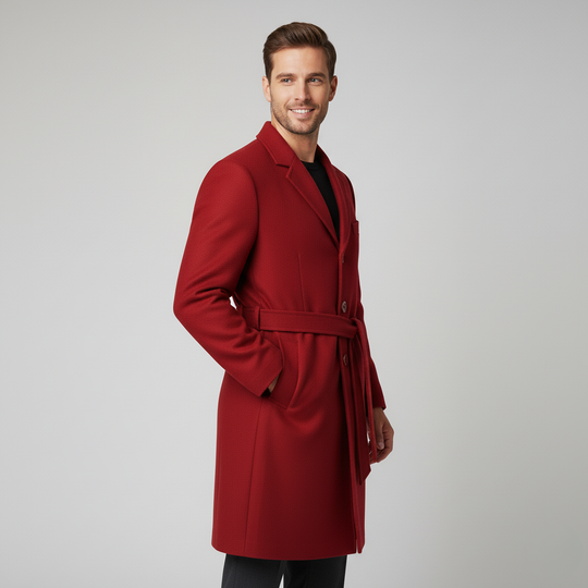 Men’s Longline Button-Up Coat