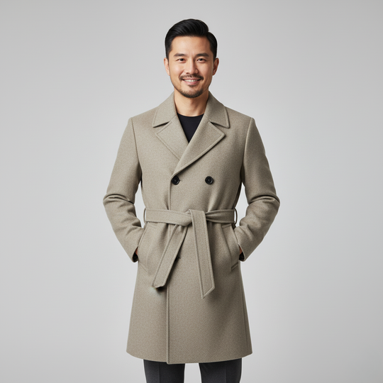 Men’s Mid-Length Button Coat