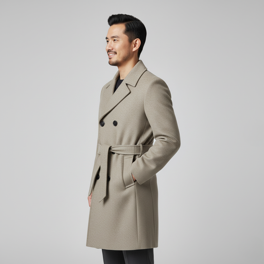 Men’s Mid-Length Button Coat