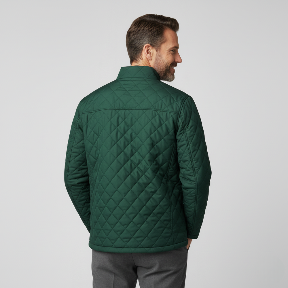 Men’s Quilted Front Zip Jacket