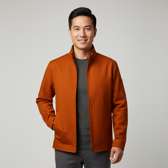 Men’s Stand Collar Zip Jacket