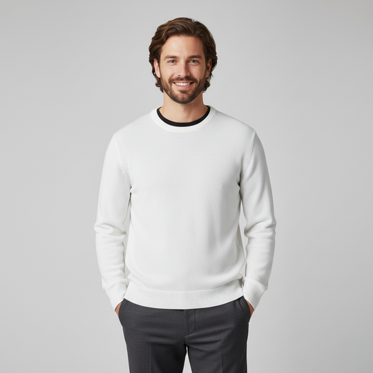 Men’s Crew-Neck Knitted Sweater
