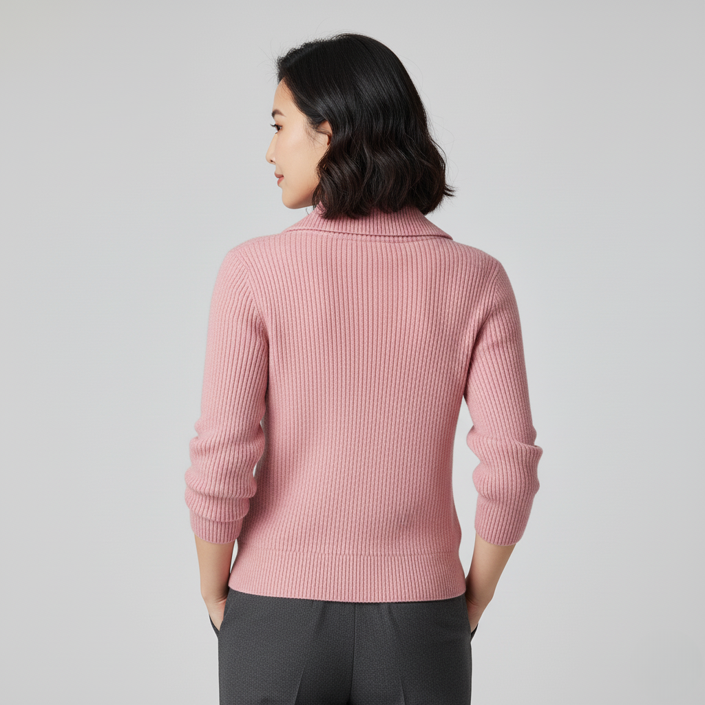 Women’s Half-Zip Knitted Sweater