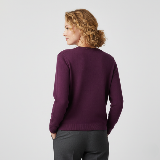Women’s Ribbed Crew-Neck Sweater