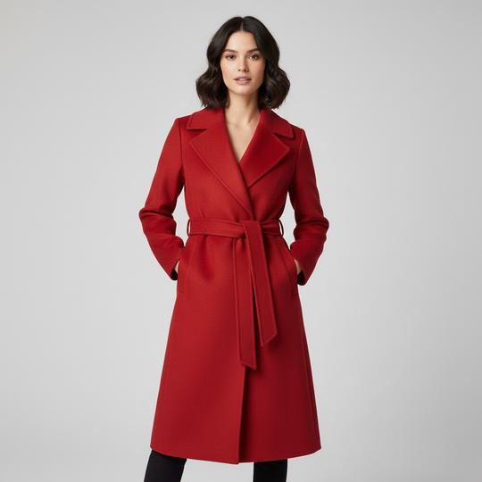 Women’s Belted Longline Coat