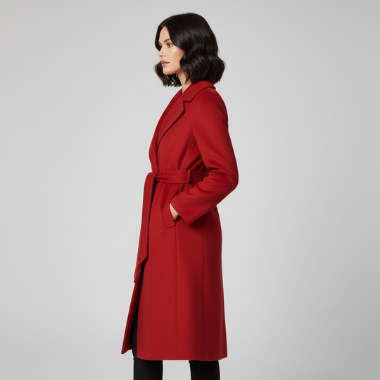 Women’s Belted Longline Coat