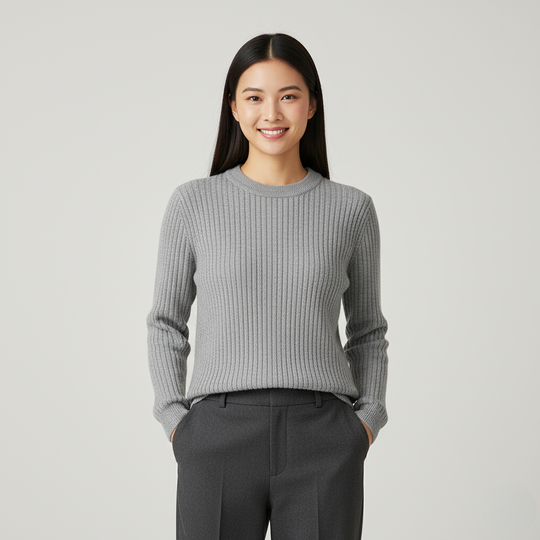 Women’s Crew-Neck Knitted Sweater