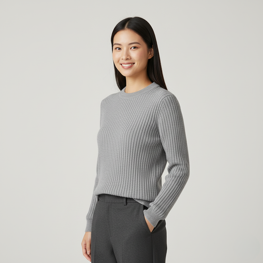 Women’s Crew-Neck Knitted Sweater