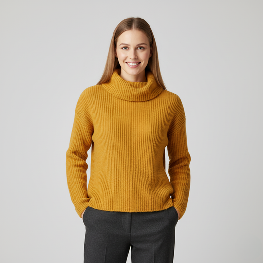 Women’s Knitted Roll-Neck Sweater