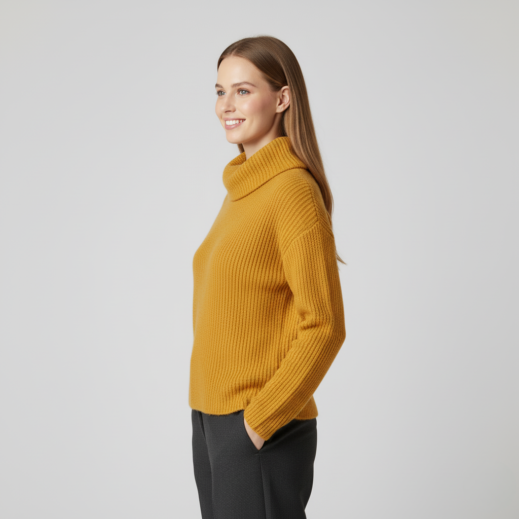 Women’s Knitted Roll-Neck Sweater